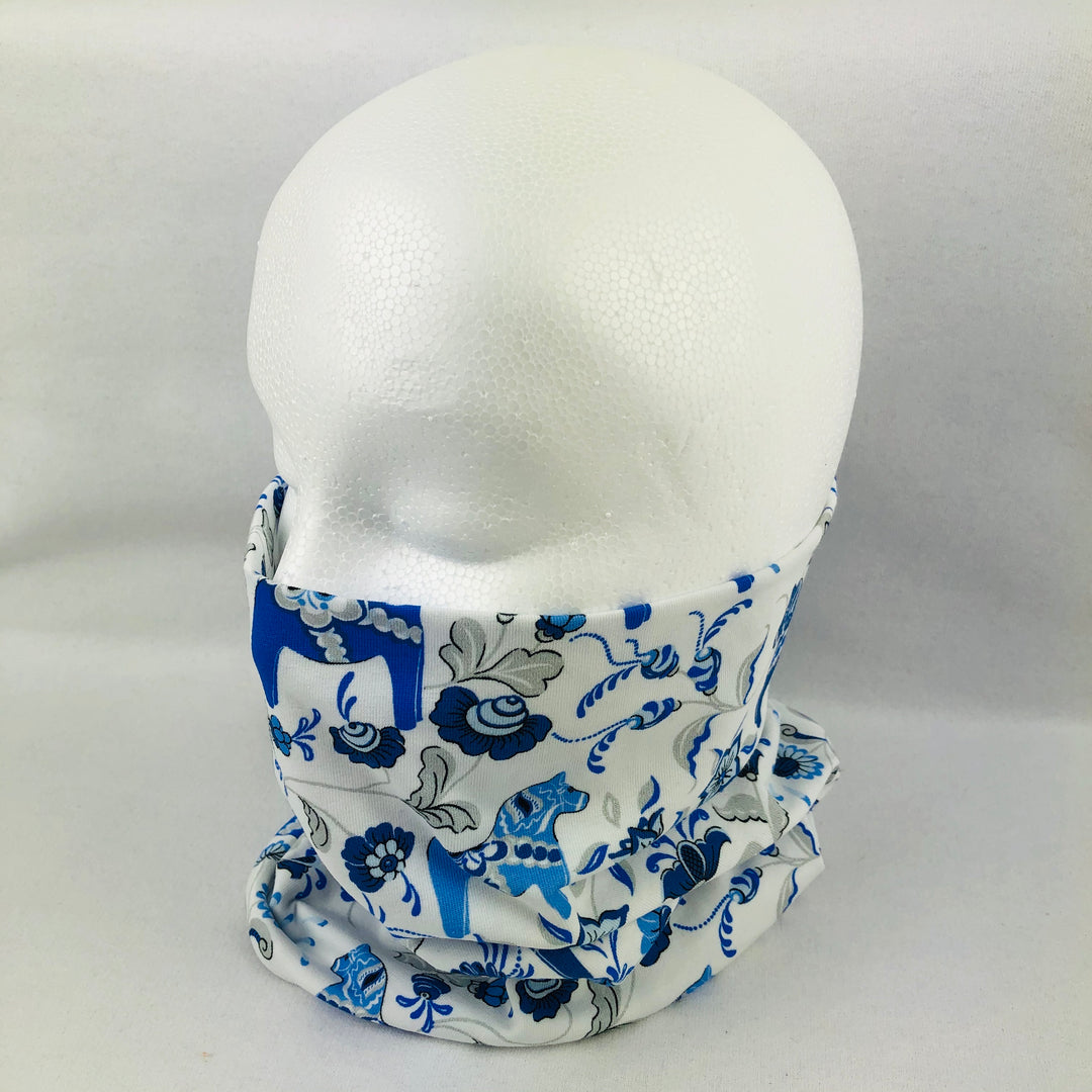 Dala horse buff/gaiter white