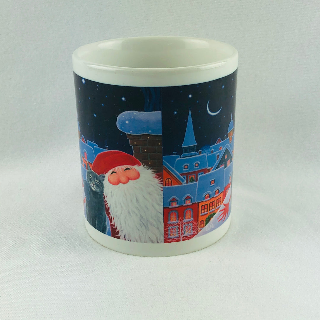 Eva Melhuish Tomte & Cat Selfie coffee mug