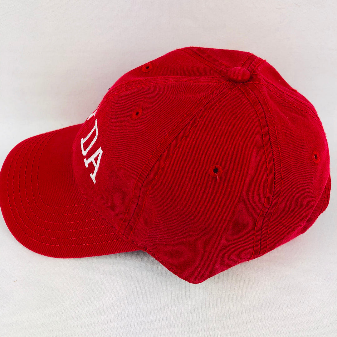 Uff Da red baseball cap