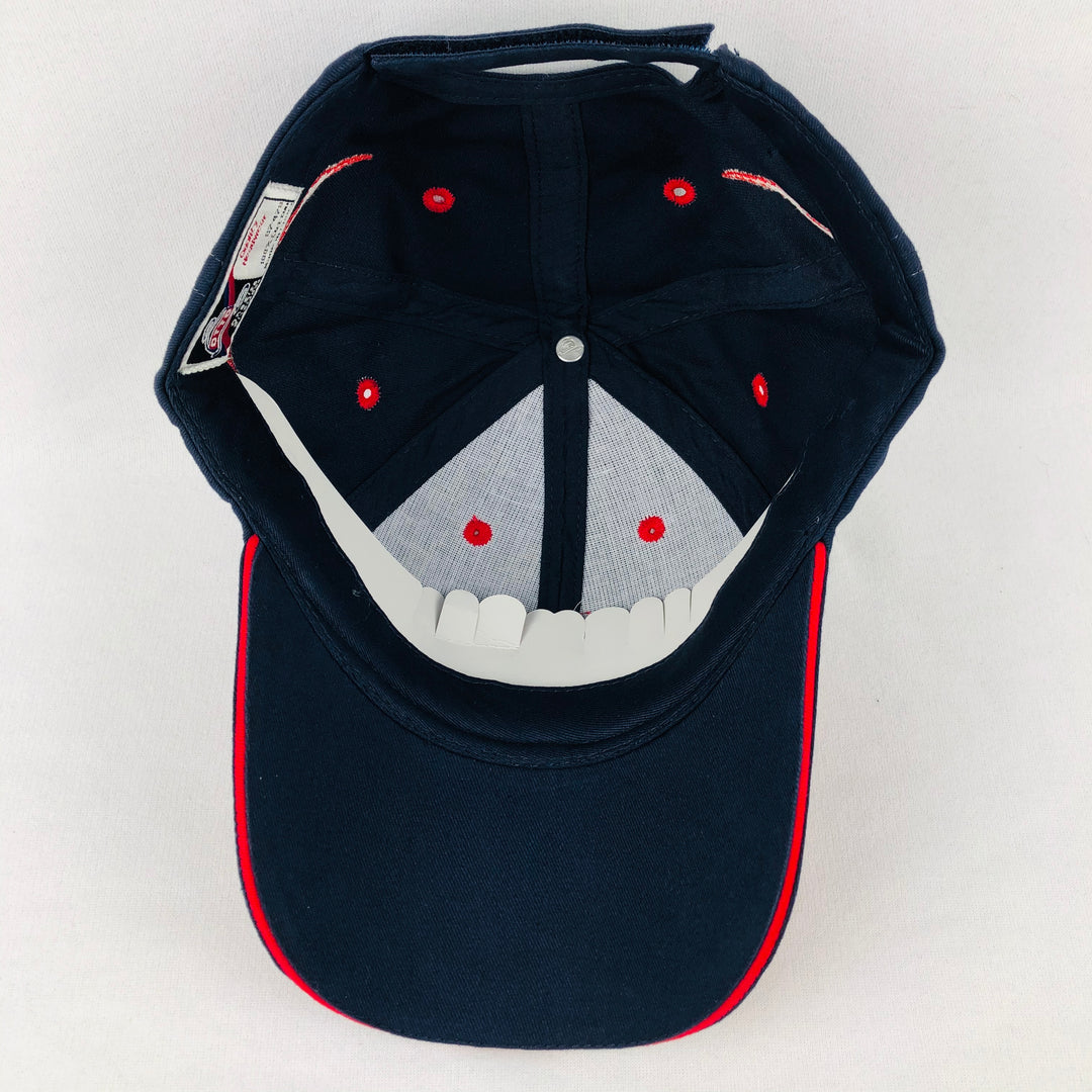 Norway flag navy baseball cap with red flames