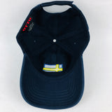 Sweden flag embroidered navy baseball cap