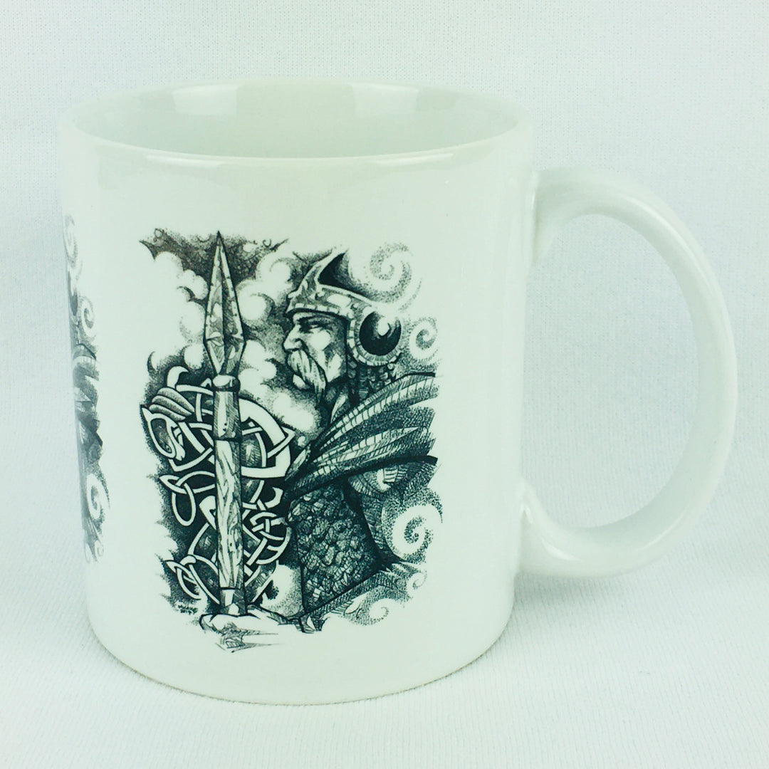 Micah Holland Viking with Runes coffee mug