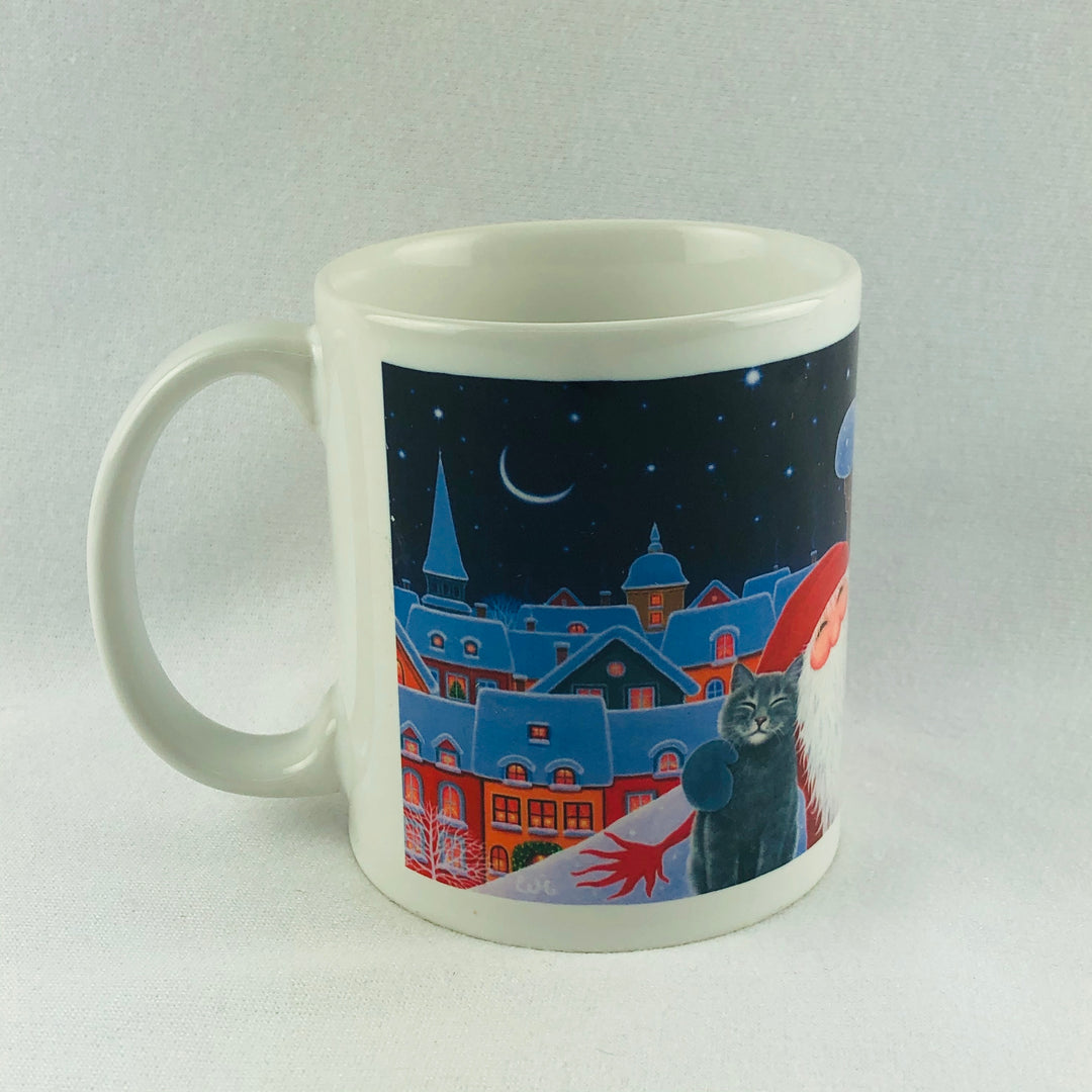 Eva Melhuish Tomte & Cat Selfie coffee mug