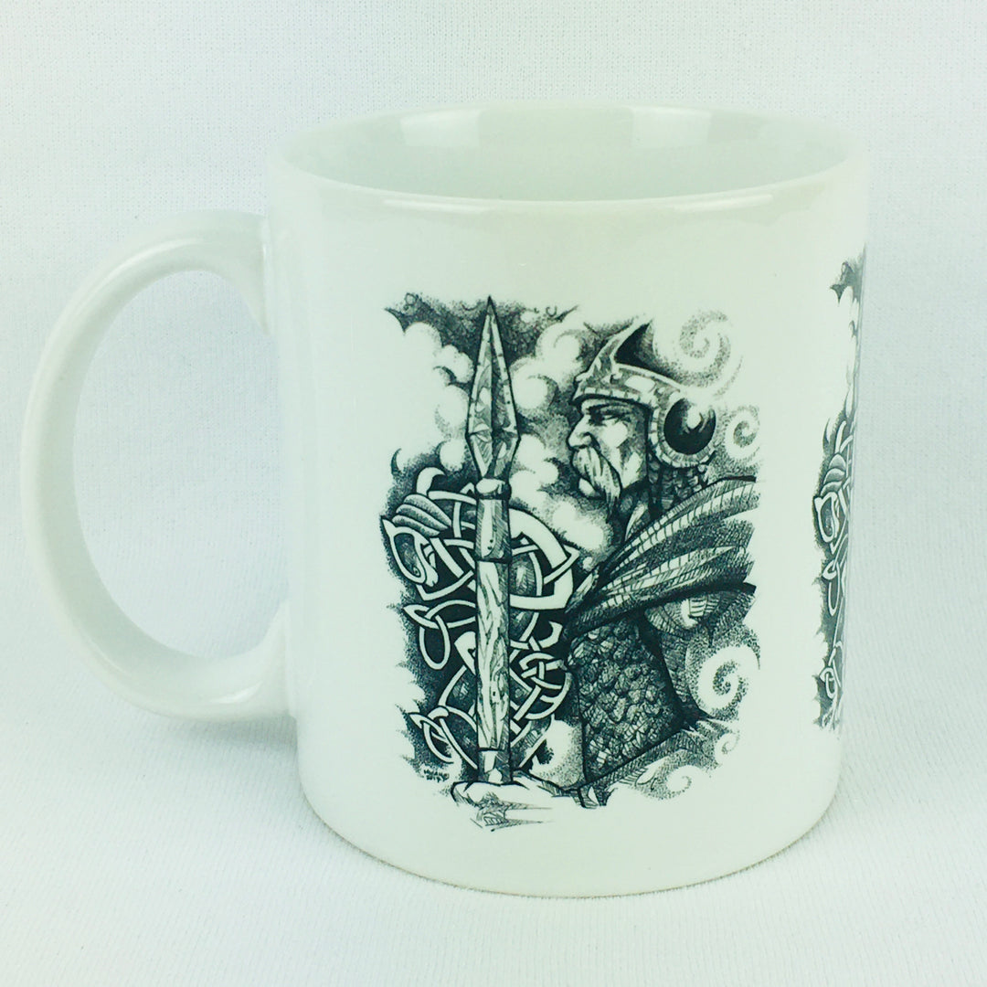 Micah Holland Viking with Runes coffee mug