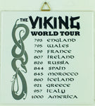 6" Ceramic tile, Viking World Tour