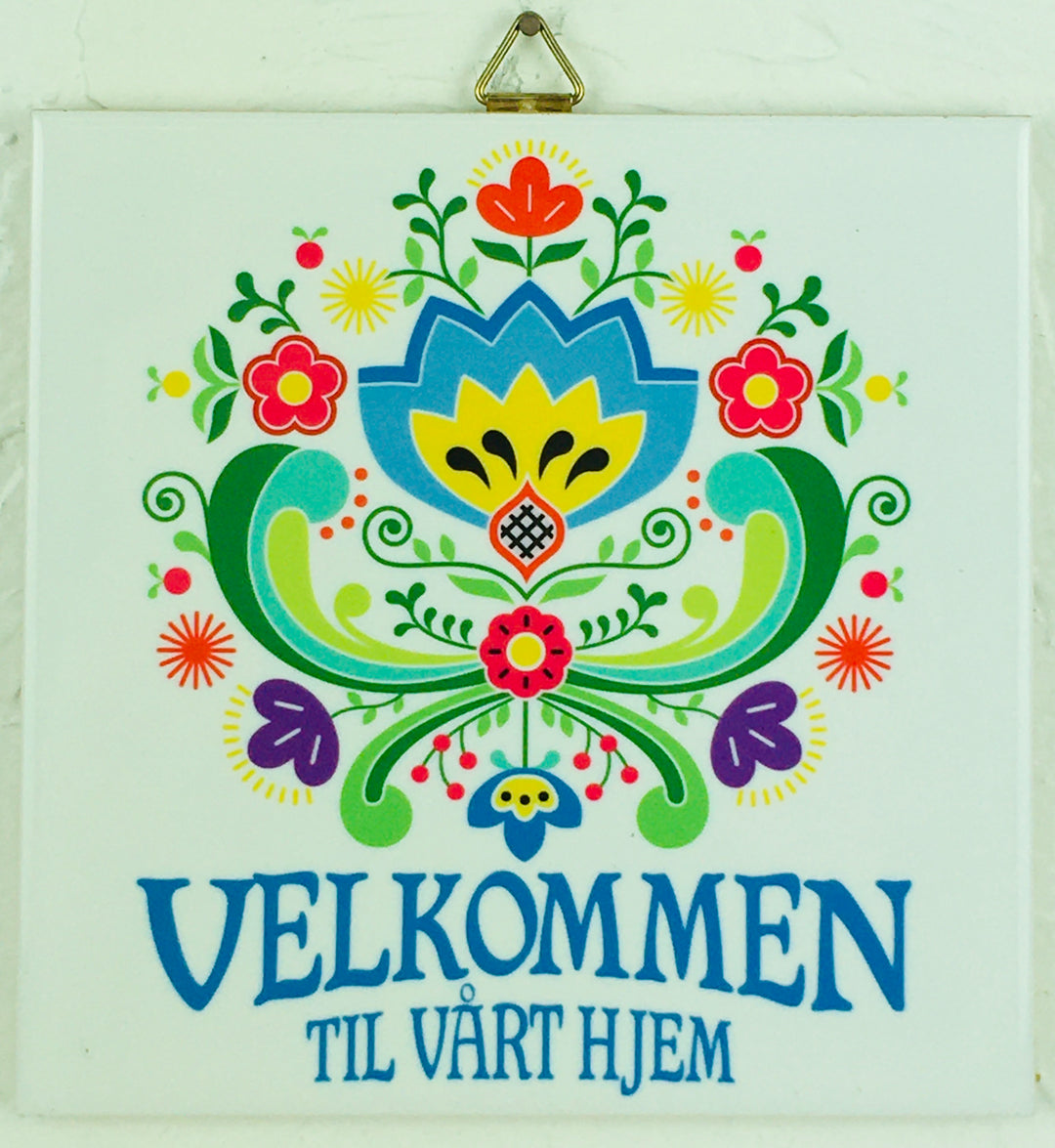 6" Ceramic tile, Velkommen til vart hjem