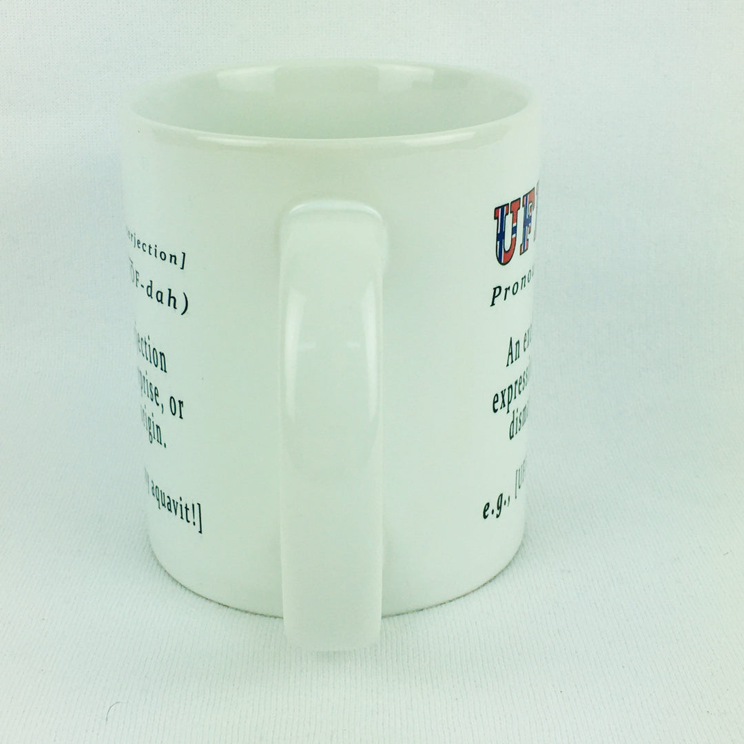 Uff Da definition coffee mug