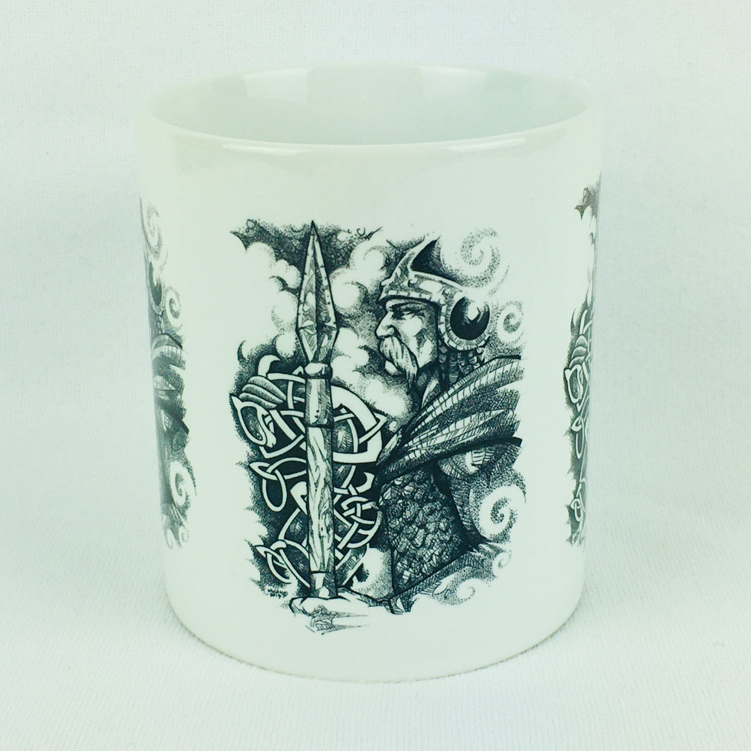 Micah Holland Viking with Runes coffee mug