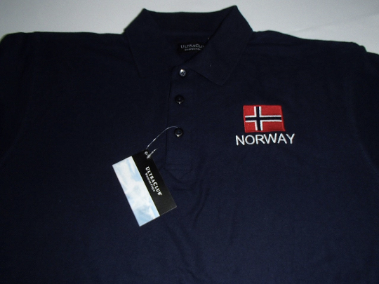 Polo - Norway & Flag on Navy